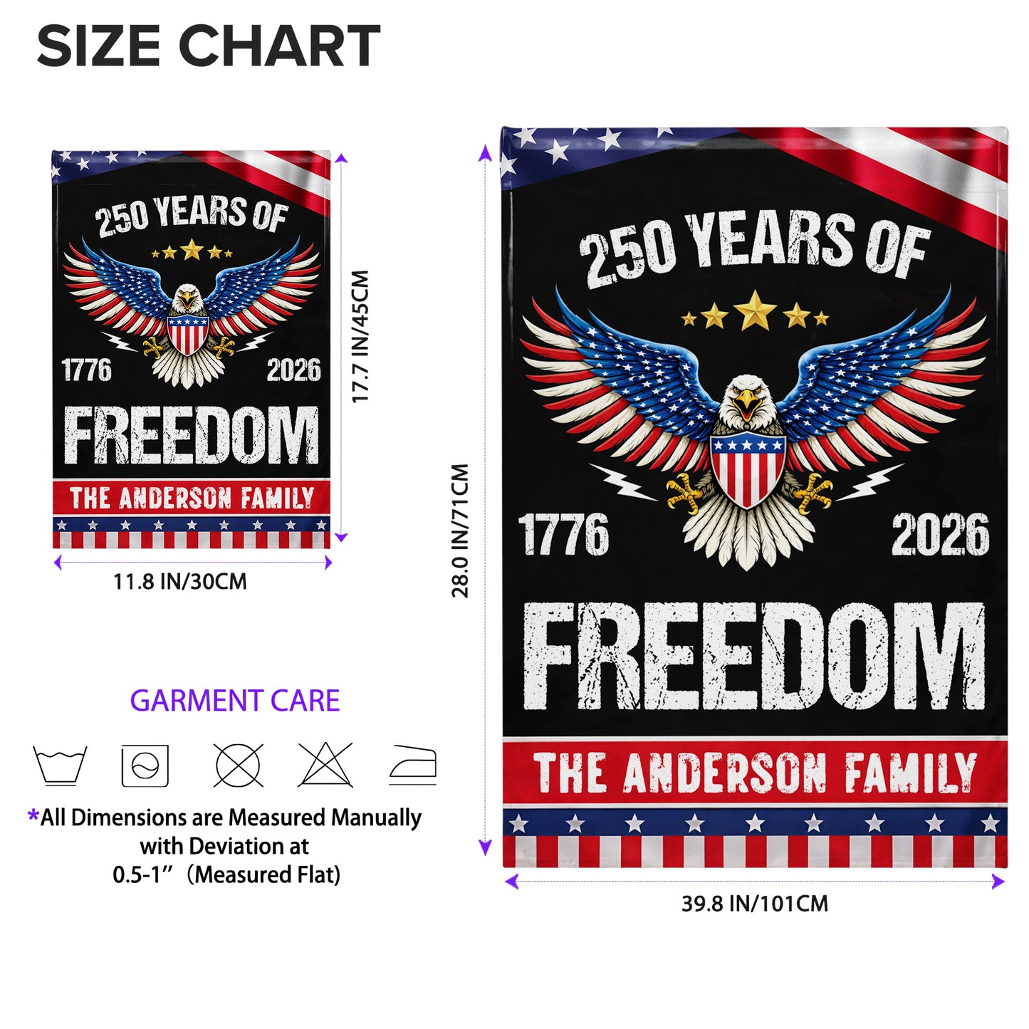 250 Years Of Freedom, Eagle And American Flag