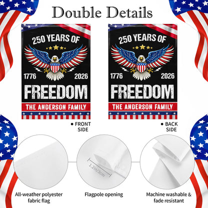 250 Years Of Freedom, Eagle And American Flag