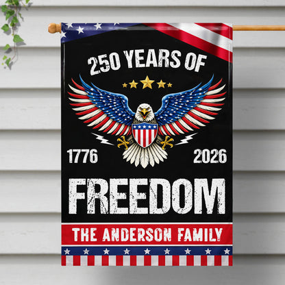 250 Years Of Freedom, Eagle And American Flag