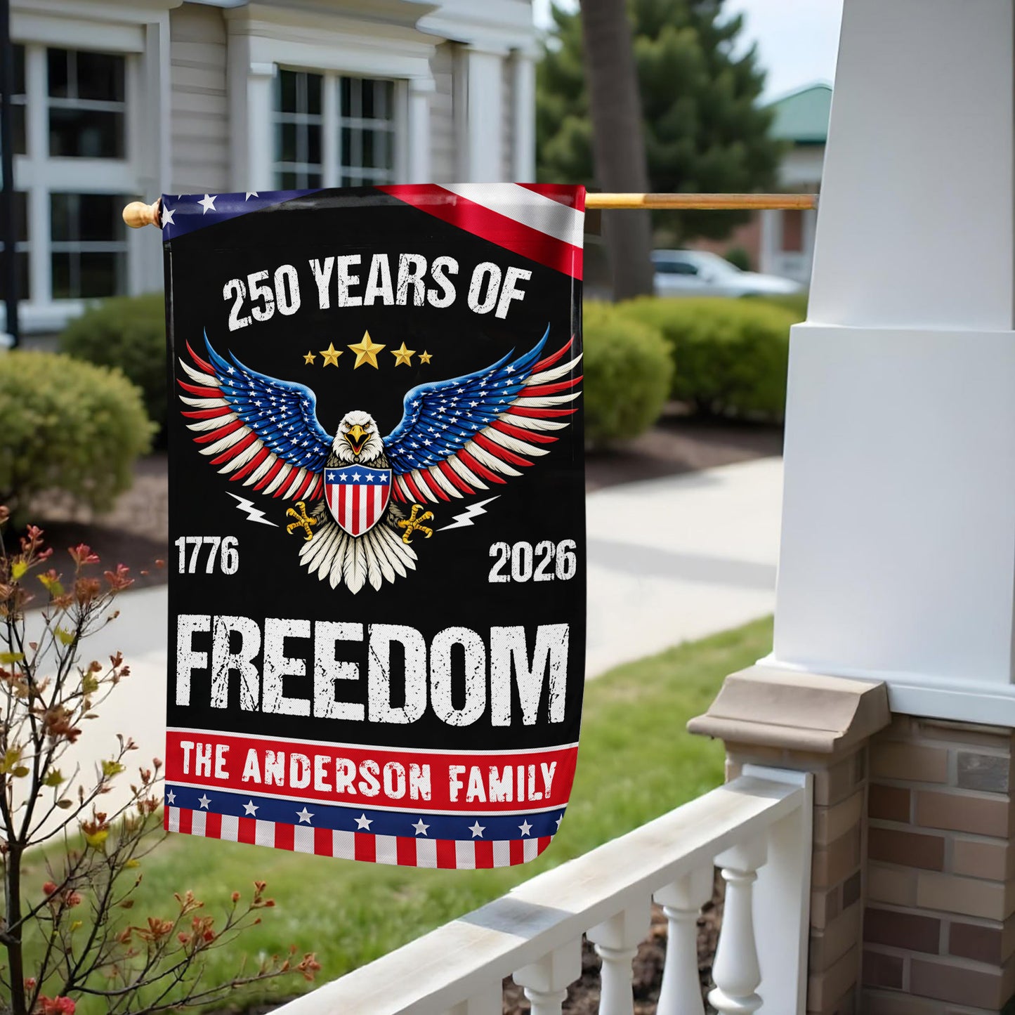 250 Years Of Freedom, Eagle And American Flag