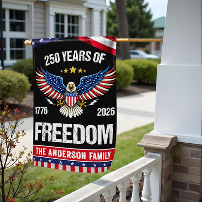 250 Years Of Freedom, Eagle And American Flag
