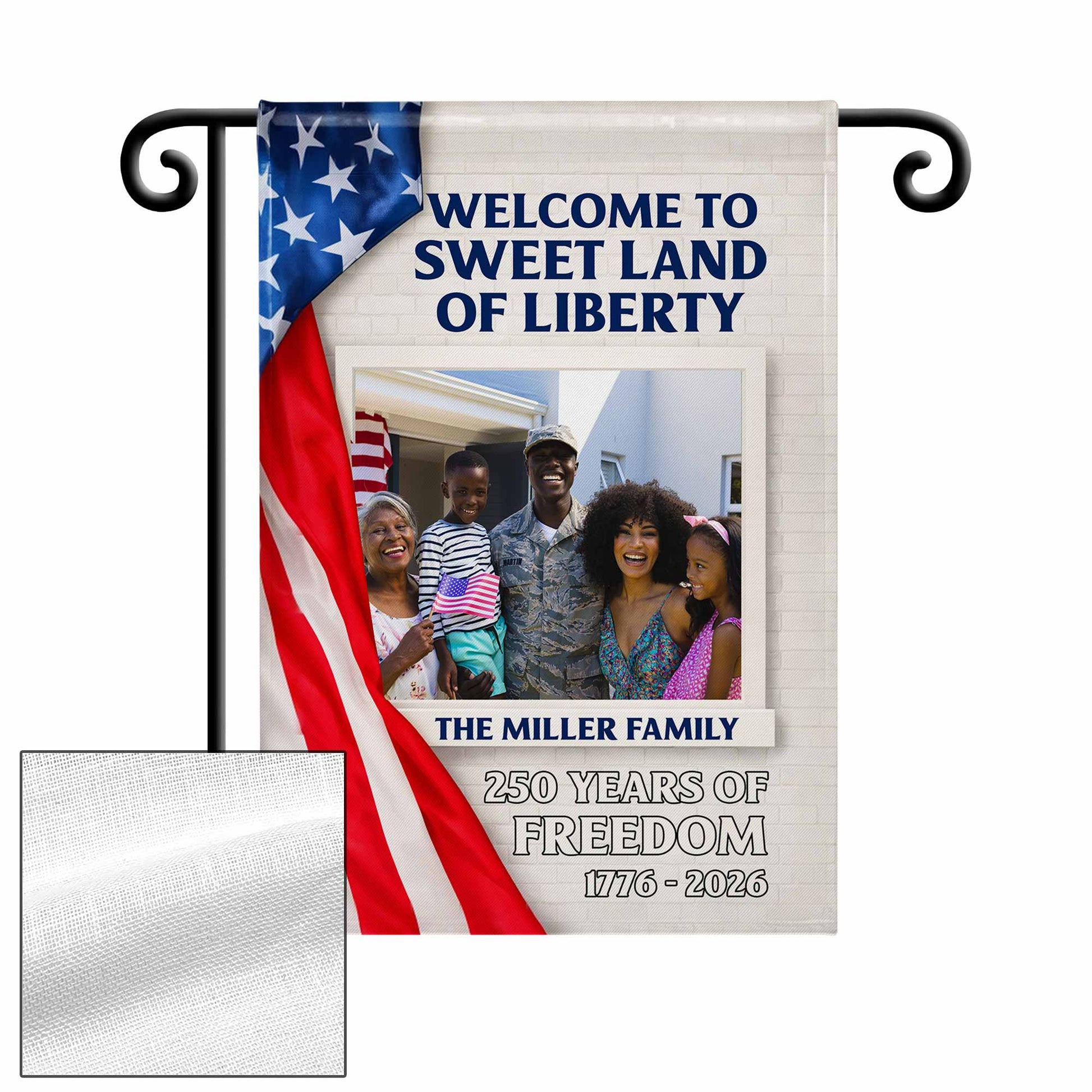 Welcome To Sweet Land Of Liberty American Flag