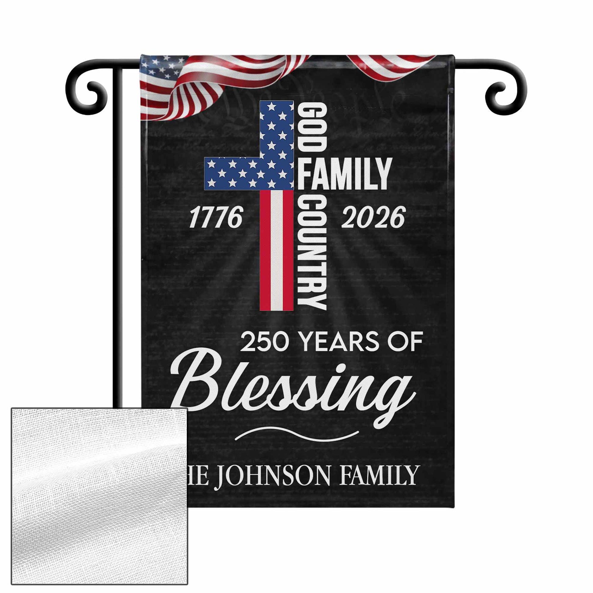 250 Years Of Blessing And American Flag Design