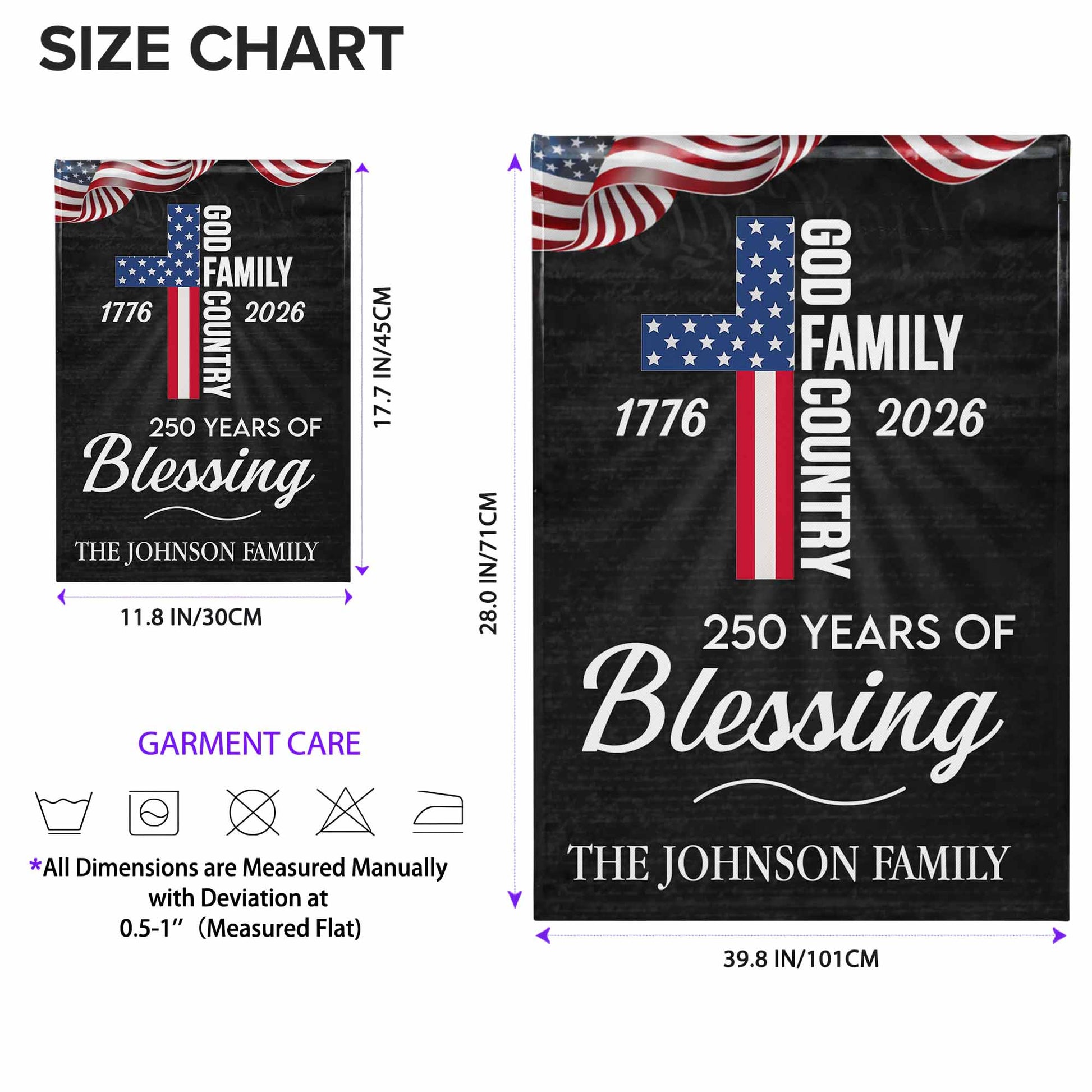 250 Years Of Blessing And American Flag Design