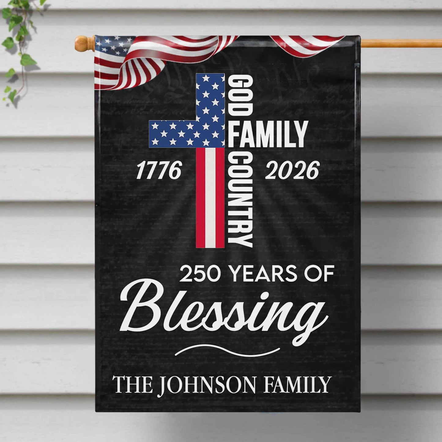 250 Years Of Blessing And American Flag Design