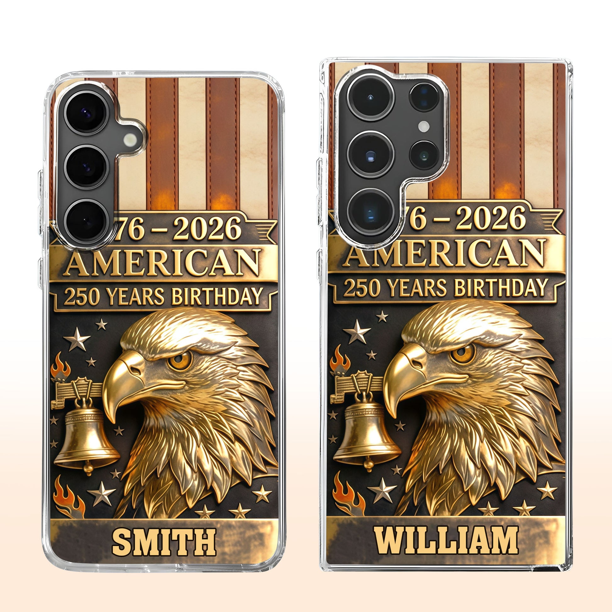 American 250 Years Birthday With Eagle and Liberty Bell