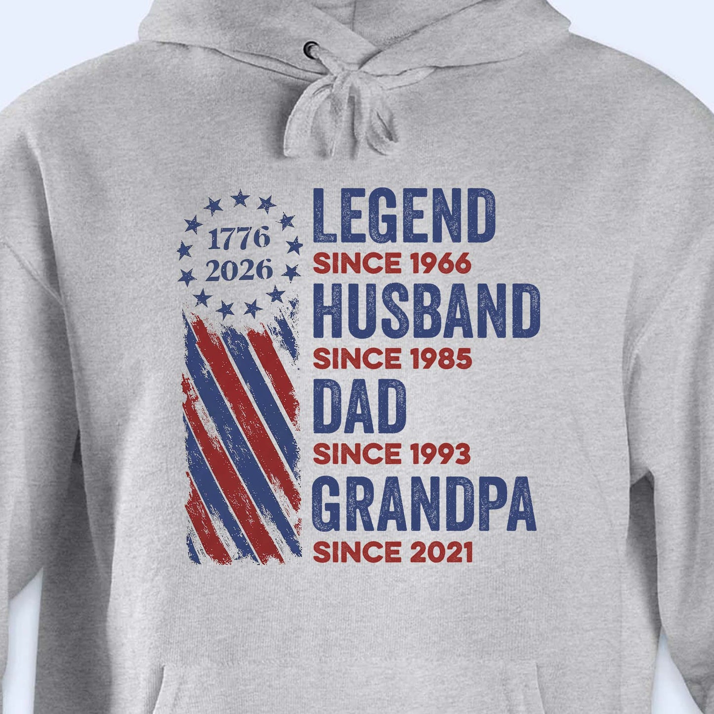 Legend Husband Dad Grandpa Patriotic Stars And Stripes Design