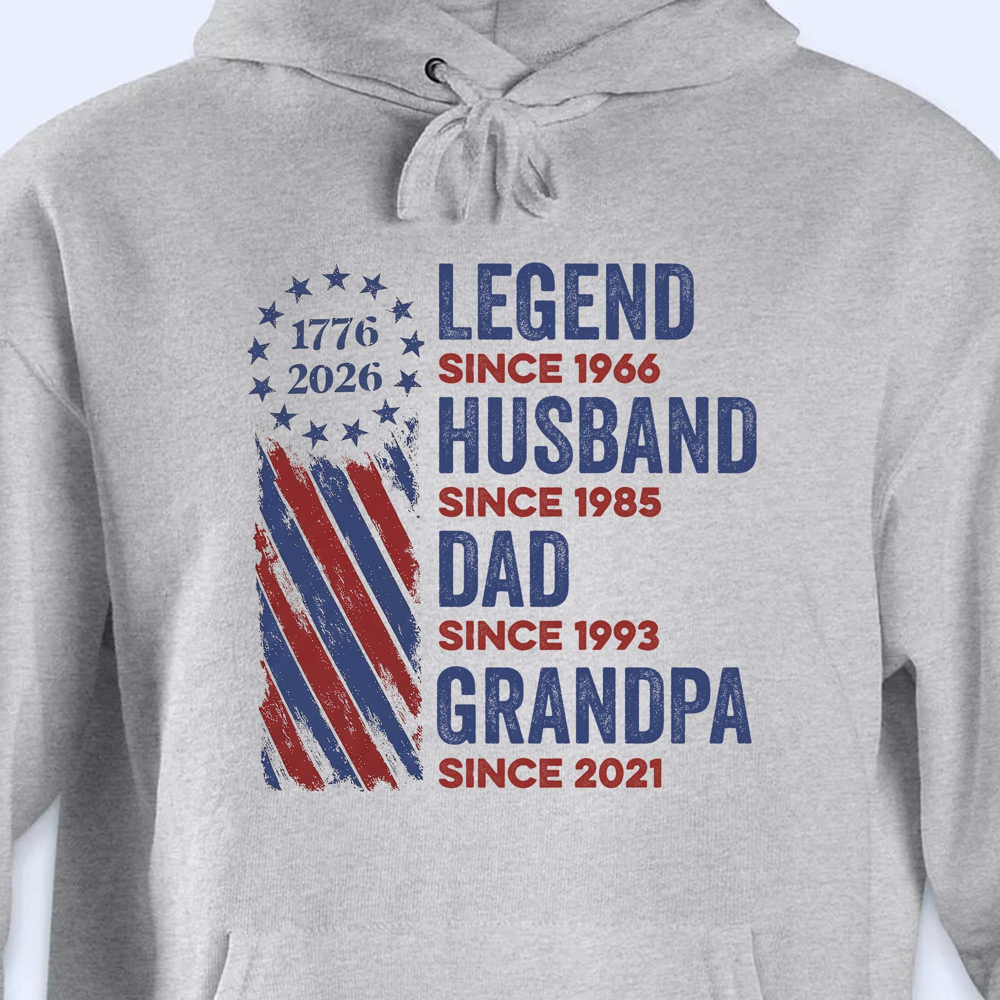 Legend Husband Dad Grandpa Patriotic Stars And Stripes Design