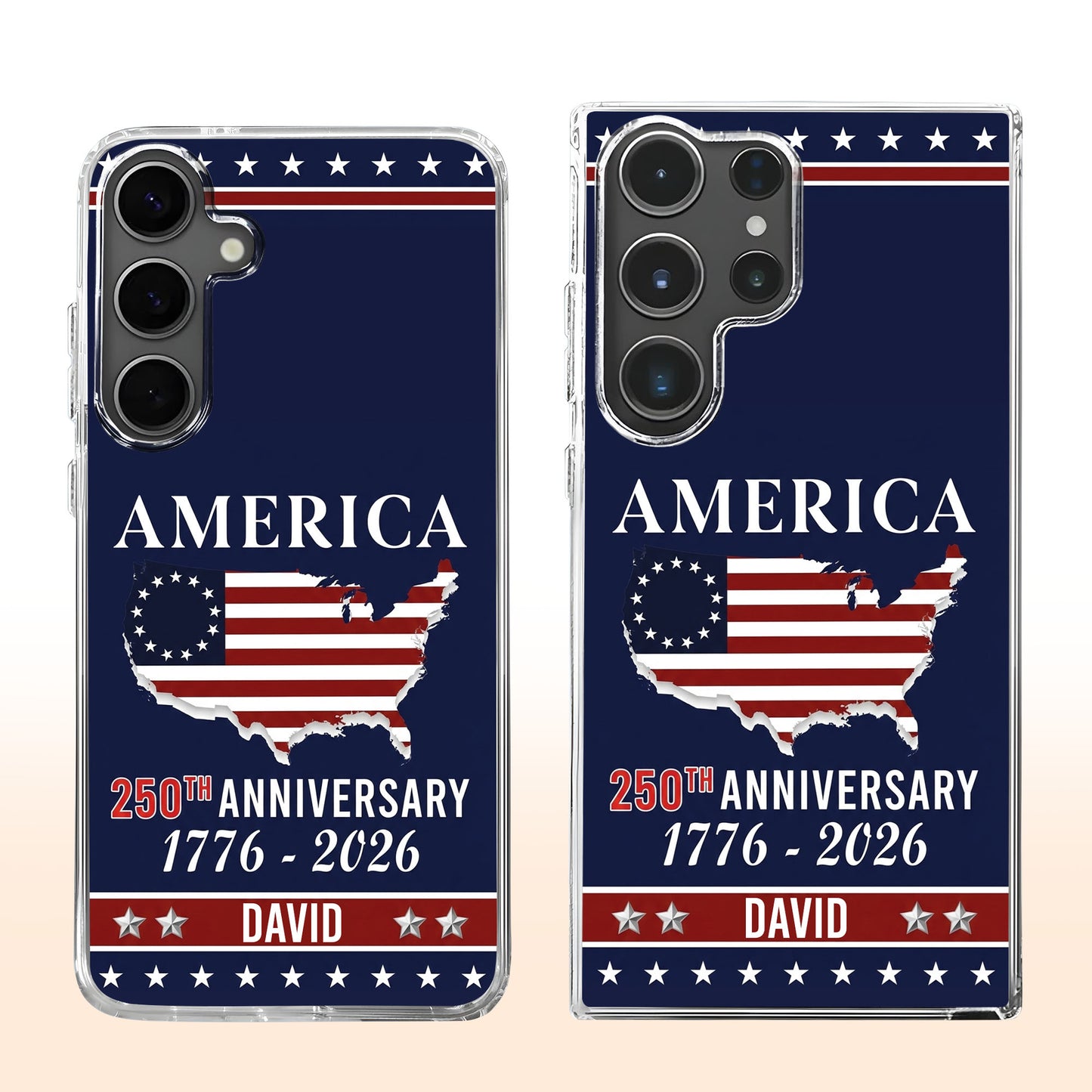 America 250th Anniversary USA Map Flag Patriotic