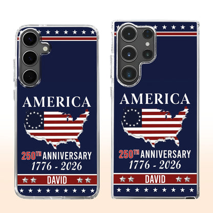 America 250th Anniversary USA Map Flag Patriotic