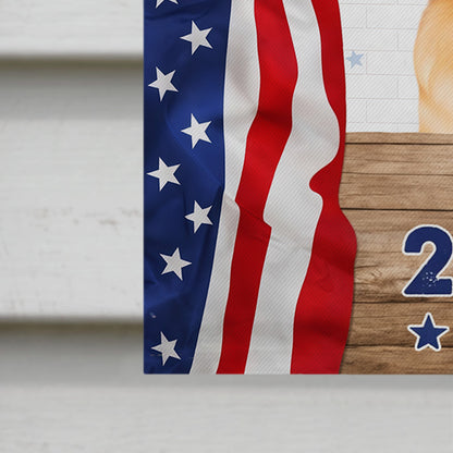 Warning Area Patrolled By 24 Hour Security Patriotic Dog