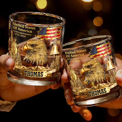 United States Of America Anniversary Patriot Bald Eagle And Flag