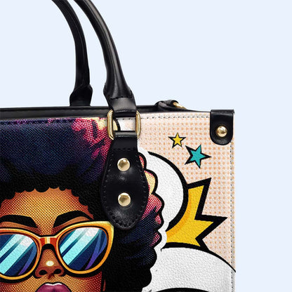 Es lo que es - Bolso de mano de piel personalizado - ITIS01