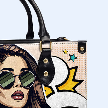 Es lo que es - Bolso de mano de piel personalizado - ITIS03