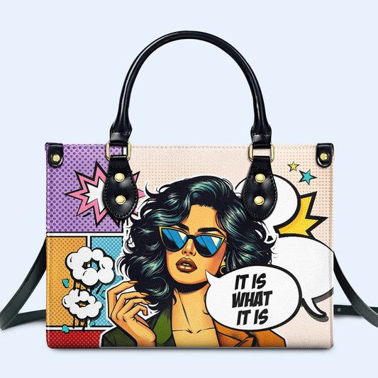 Es lo que es - Bolso de piel personalizado - ITIS04