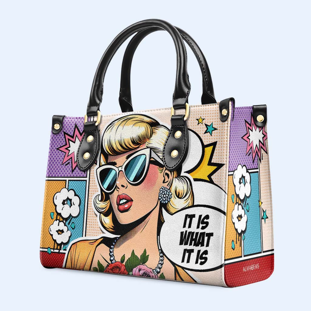 C'est ce que c'est - Sac à main en cuir personnalisé - ITIS06