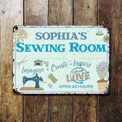 Imagine Create Inspire Sewing Room Sign