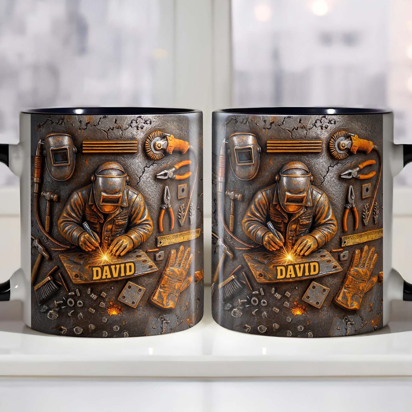 A Durable Bond Crafted with Love, Welding Mask and Tools