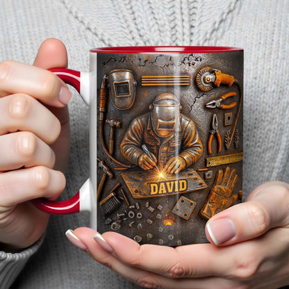 A Durable Bond Crafted with Love, Welding Mask and Tools