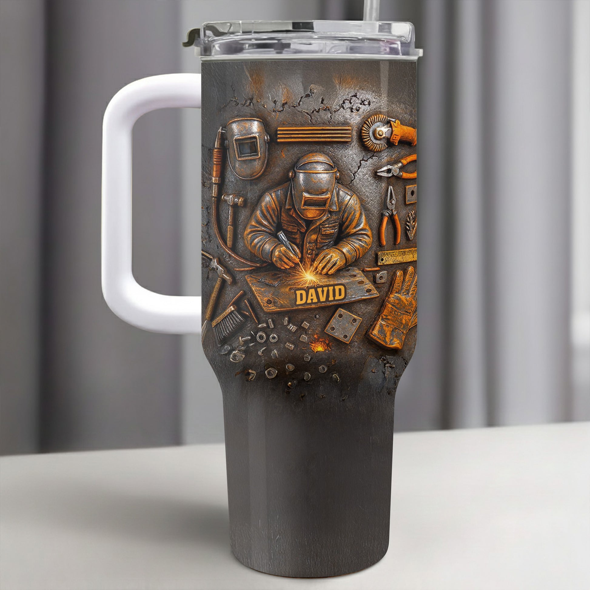 Customizable Design Celebrating Welder And Tools