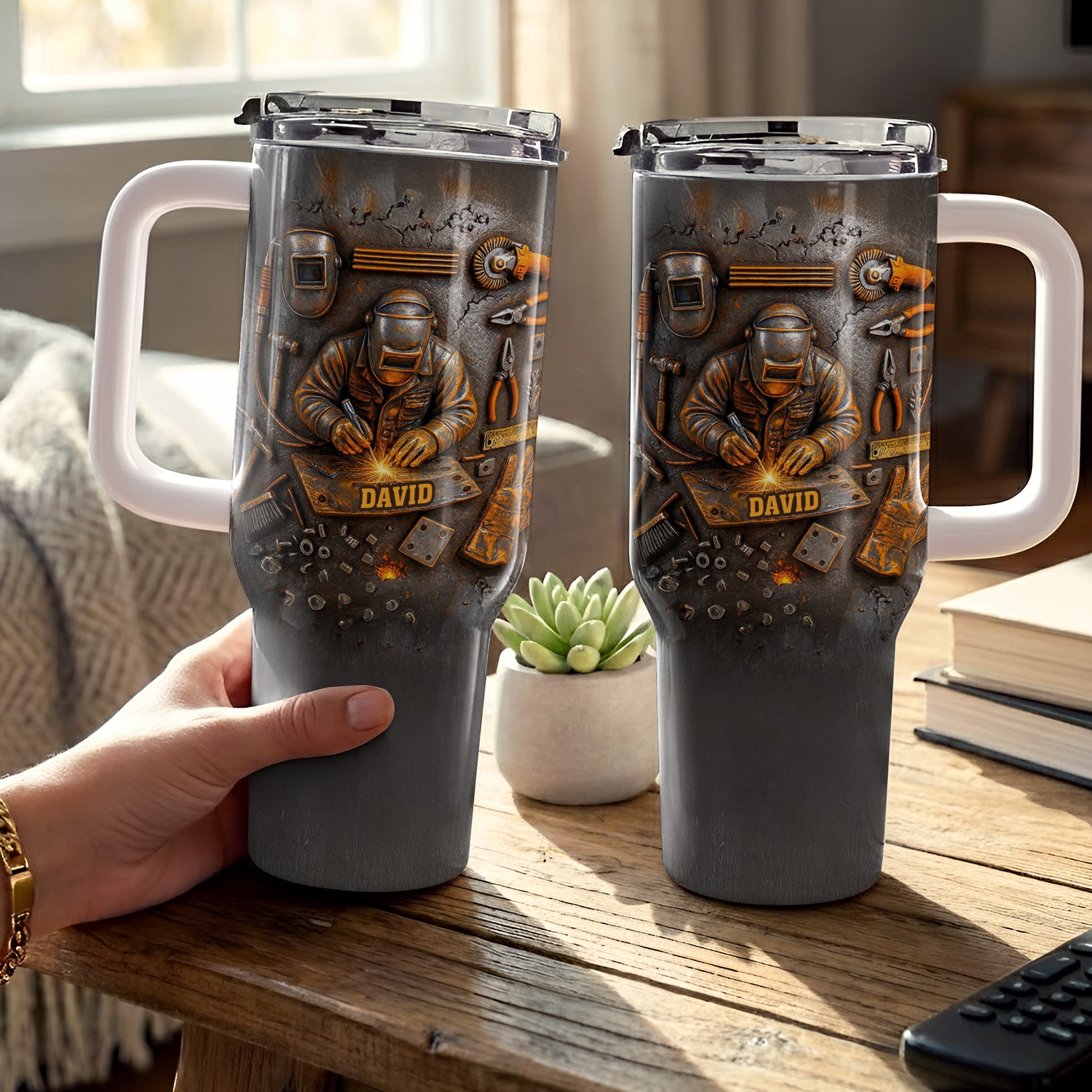 Customizable Design Celebrating Welder And Tools