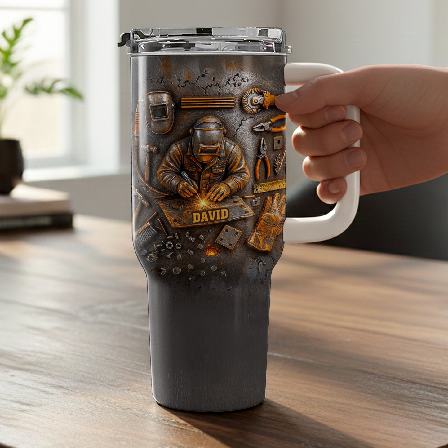 Customizable Design Celebrating Welder And Tools