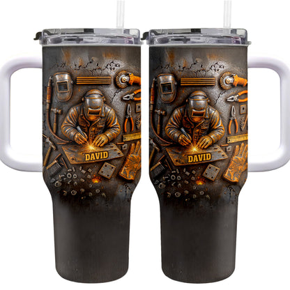 Customizable Design Celebrating Welder And Tools