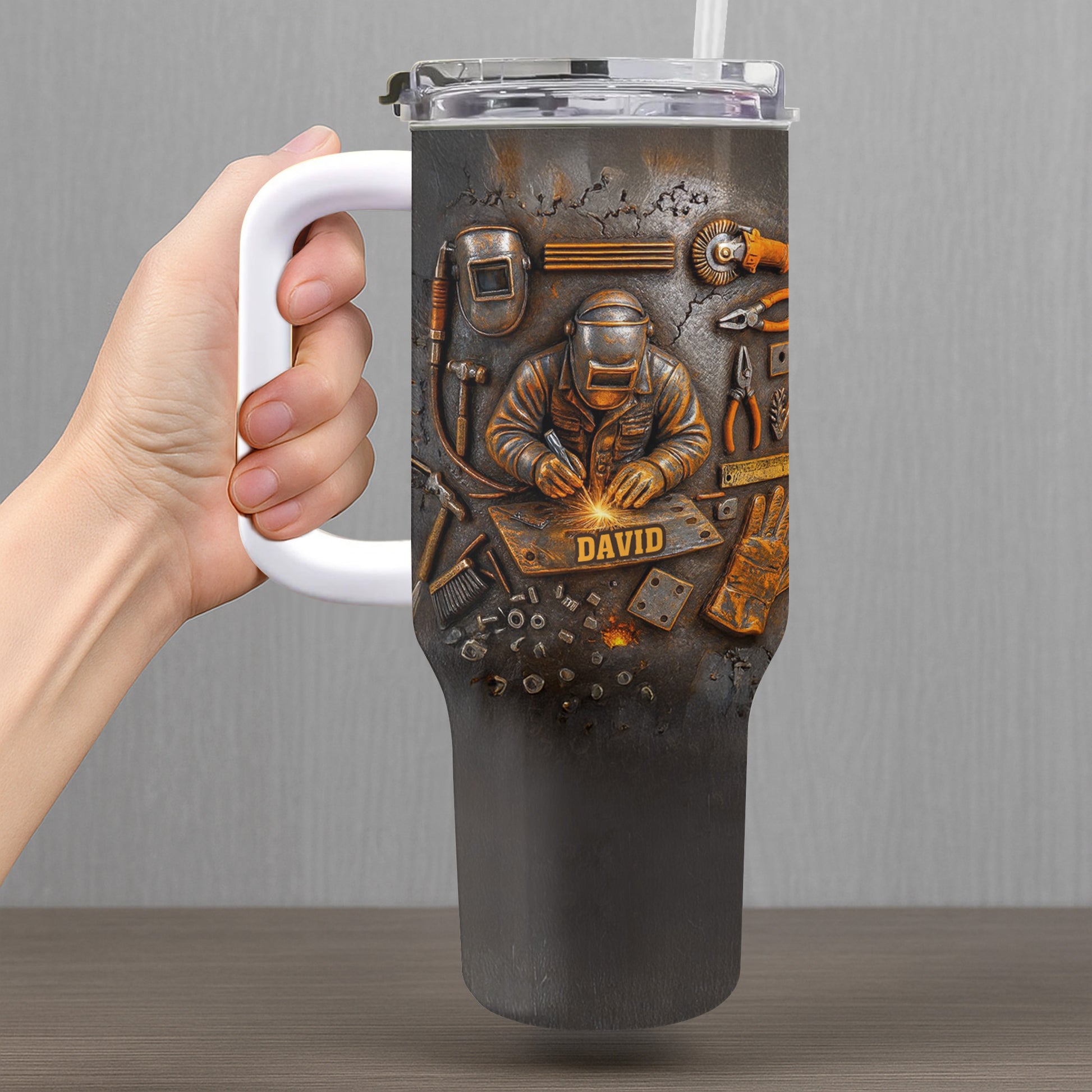 Customizable Design Celebrating Welder And Tools