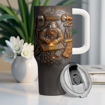 Customizable Design Celebrating Welder And Tools
