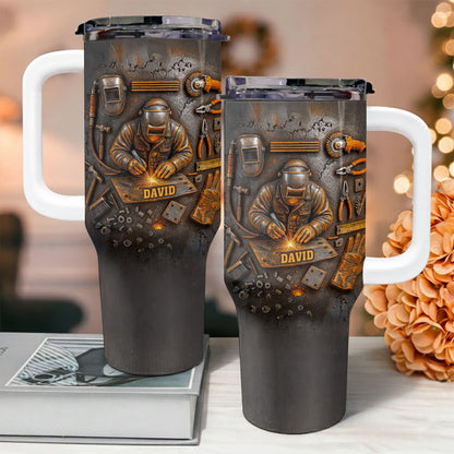 Customizable Design Celebrating Welder And Tools