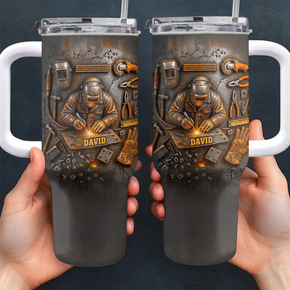Customizable Design Celebrating Welder And Tools