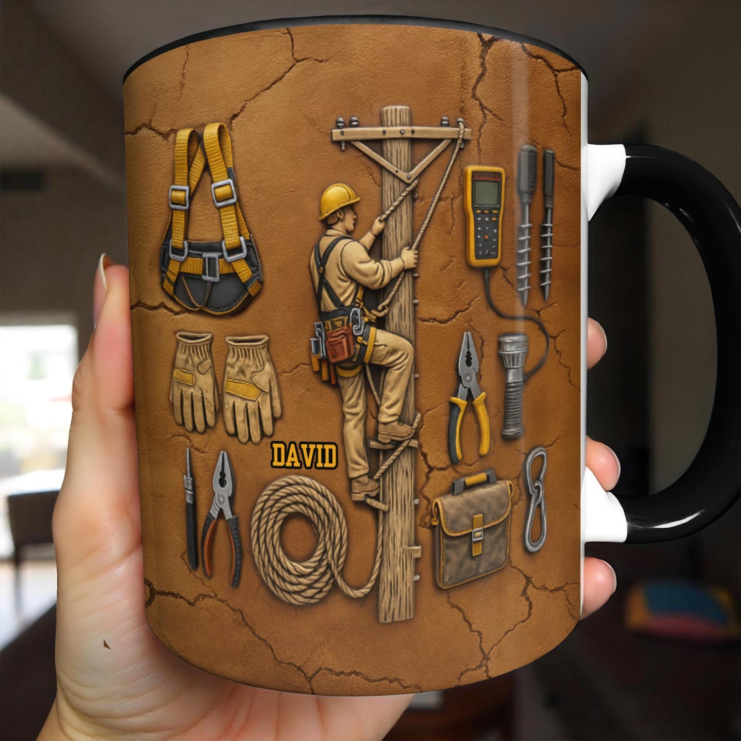 Celebrate Your Dedicated Craftsmanship, Lineman And Tools
