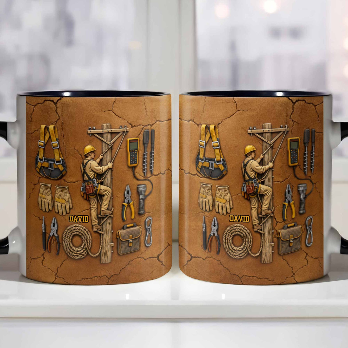 Celebrate Your Dedicated Craftsmanship, Lineman And Tools