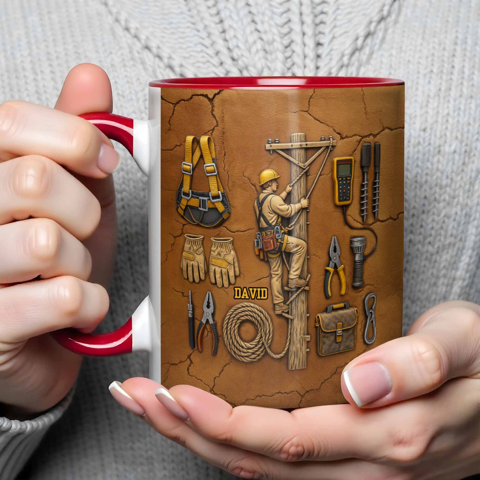 Celebrate Your Dedicated Craftsmanship, Lineman And Tools