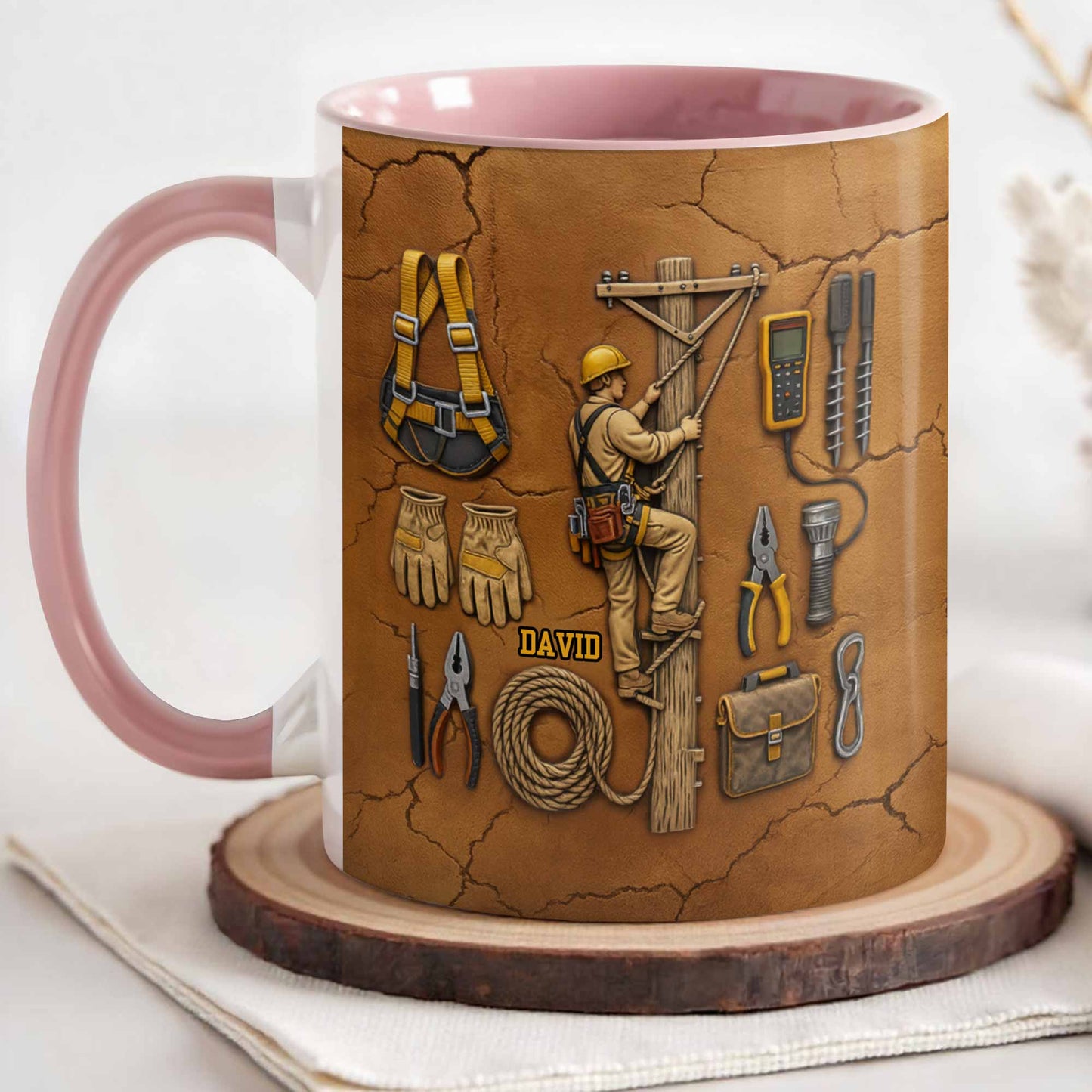 Celebrate Your Dedicated Craftsmanship, Lineman And Tools