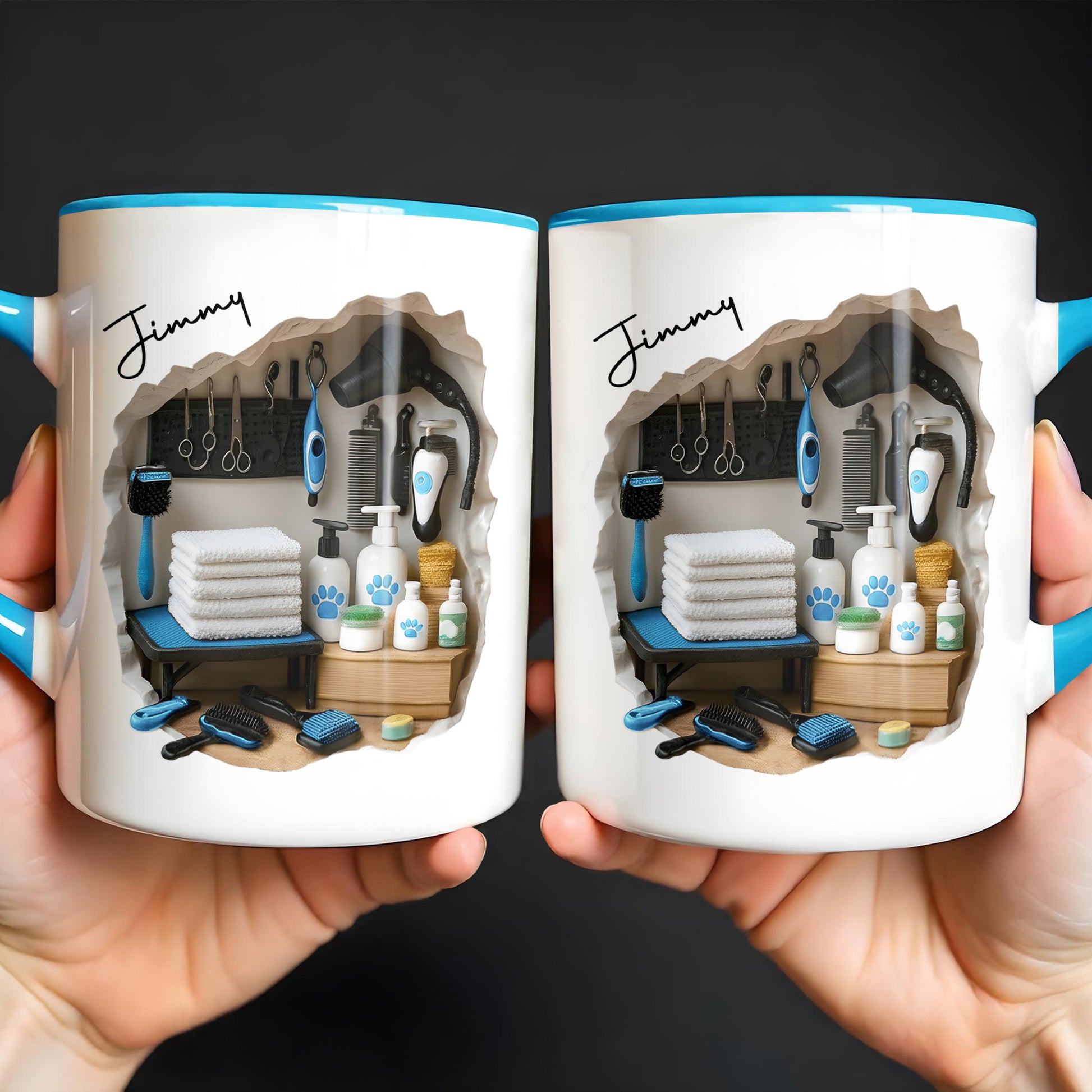 Personalized Pet Grooming Essentials Design