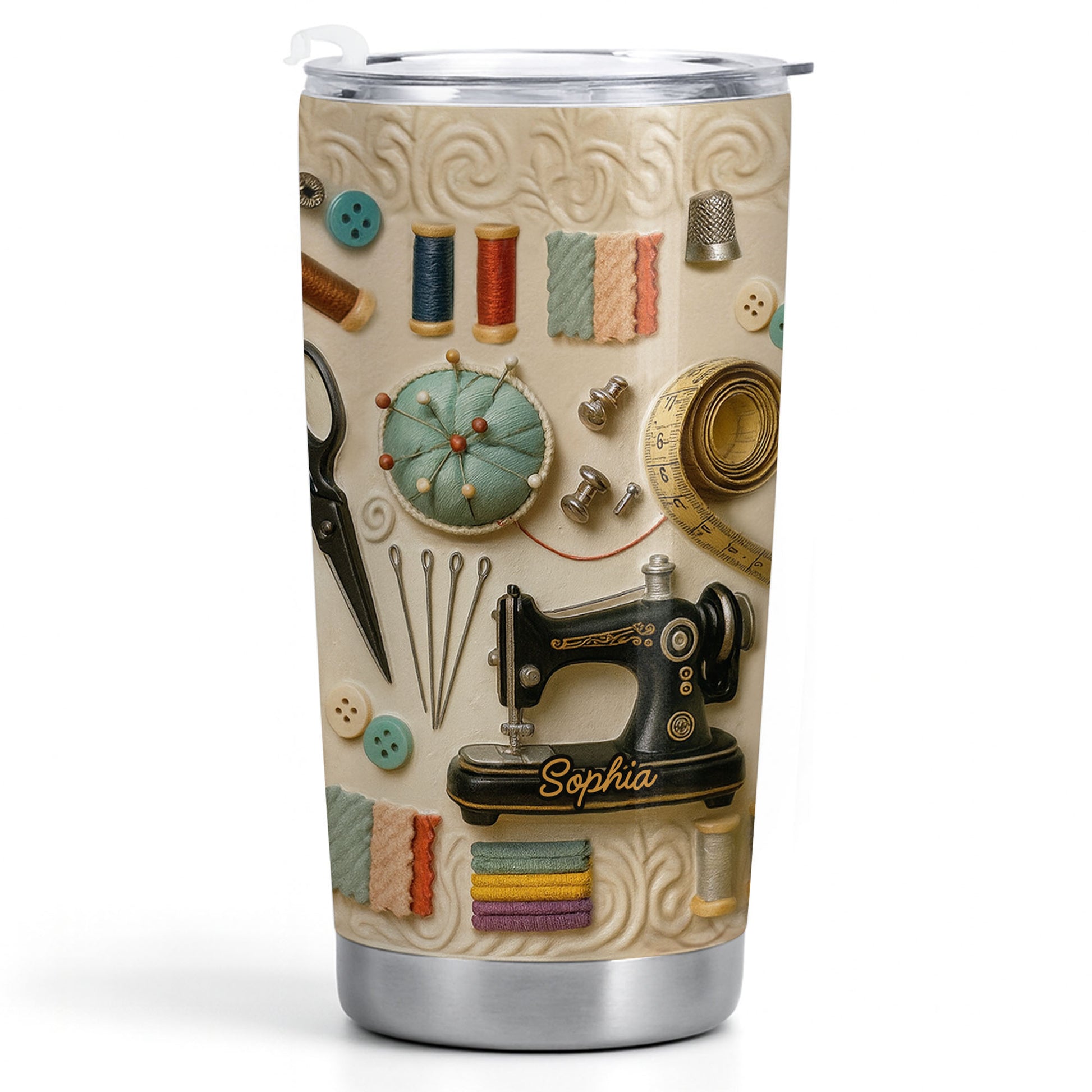 Celebrate The Art of Crafting, Sewing Essentials Tumbler
