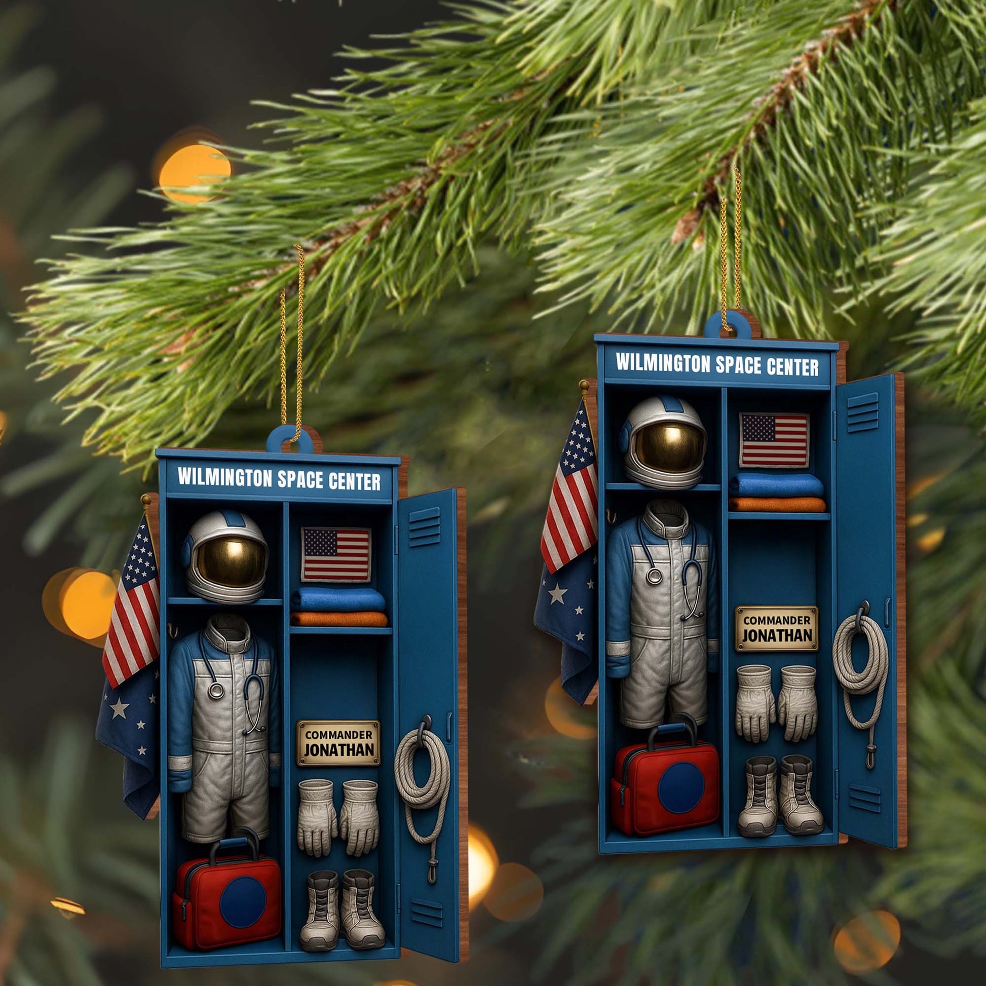 Customize With Your Own Name, Astronaut Suit and Space Helmet