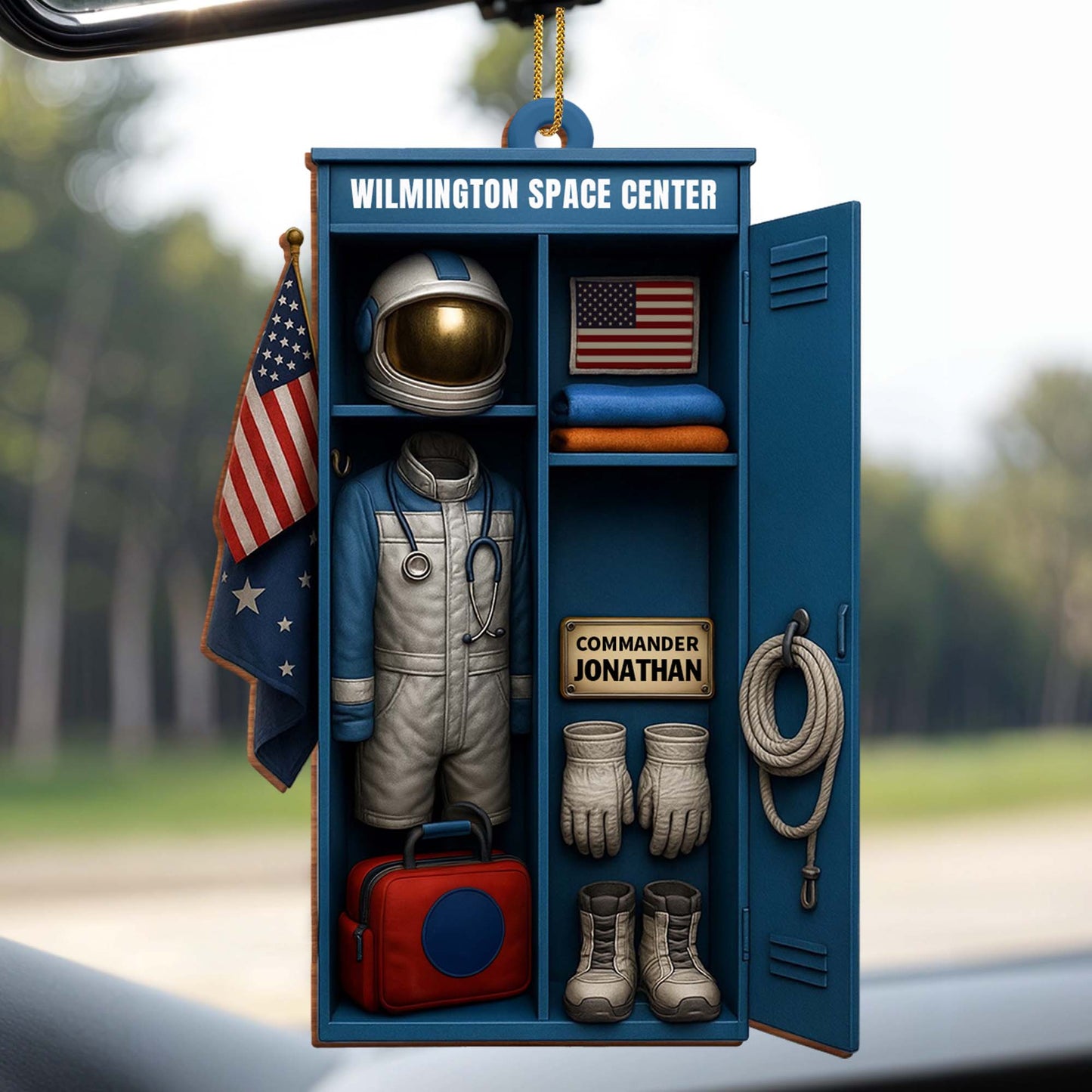 Customize With Your Own Name, Astronaut Suit and Space Helmet