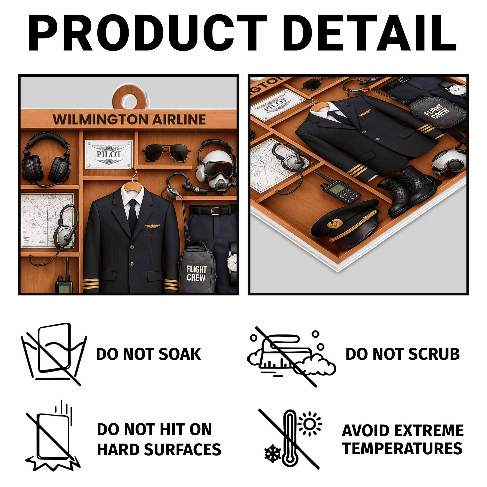 Wilmington Airline, Pilot Uniform And Accessories