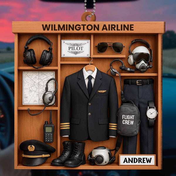 Pilot Essentials Display, Featuring Uniform And Flight Gear
