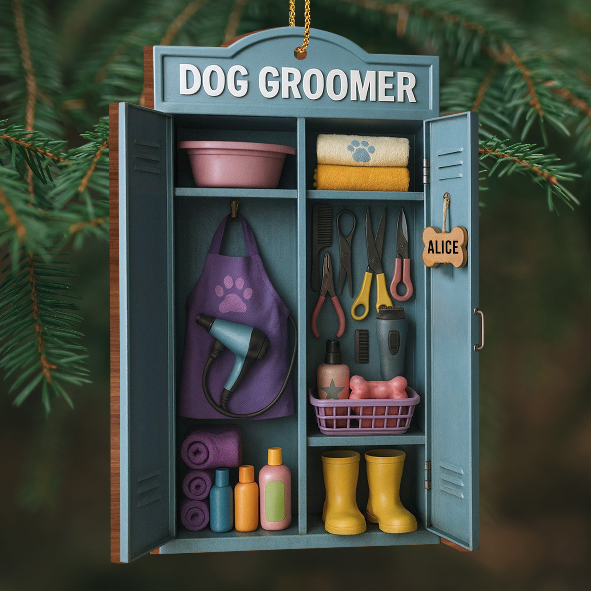 Personalize This Ornament With Your Favorite Dog Groomer's Name