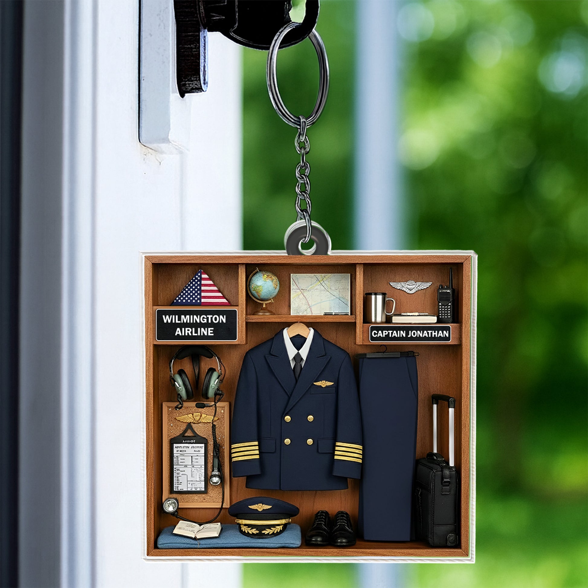 Customizable Acrylic Gift Keychain For Pilots