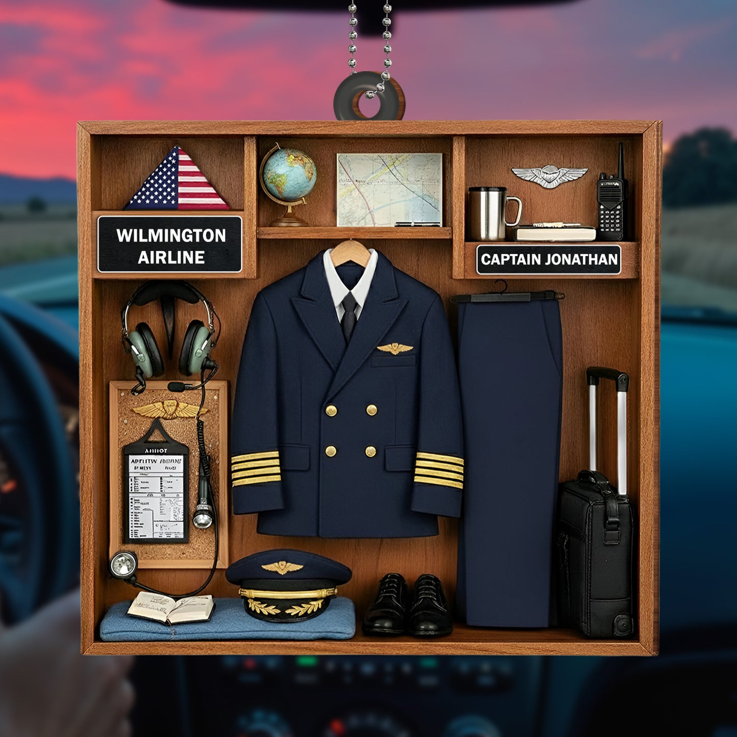 Cherish Every Flight With Pilot Uniform And Airplane