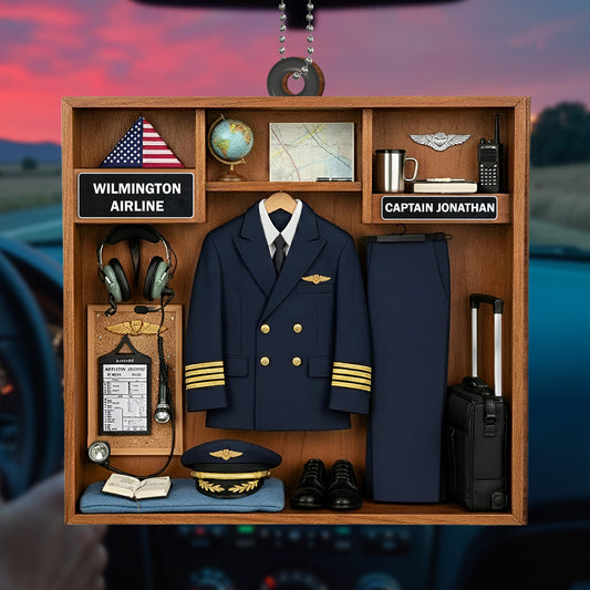 Cherish Every Flight With Pilot Uniform And Airplane