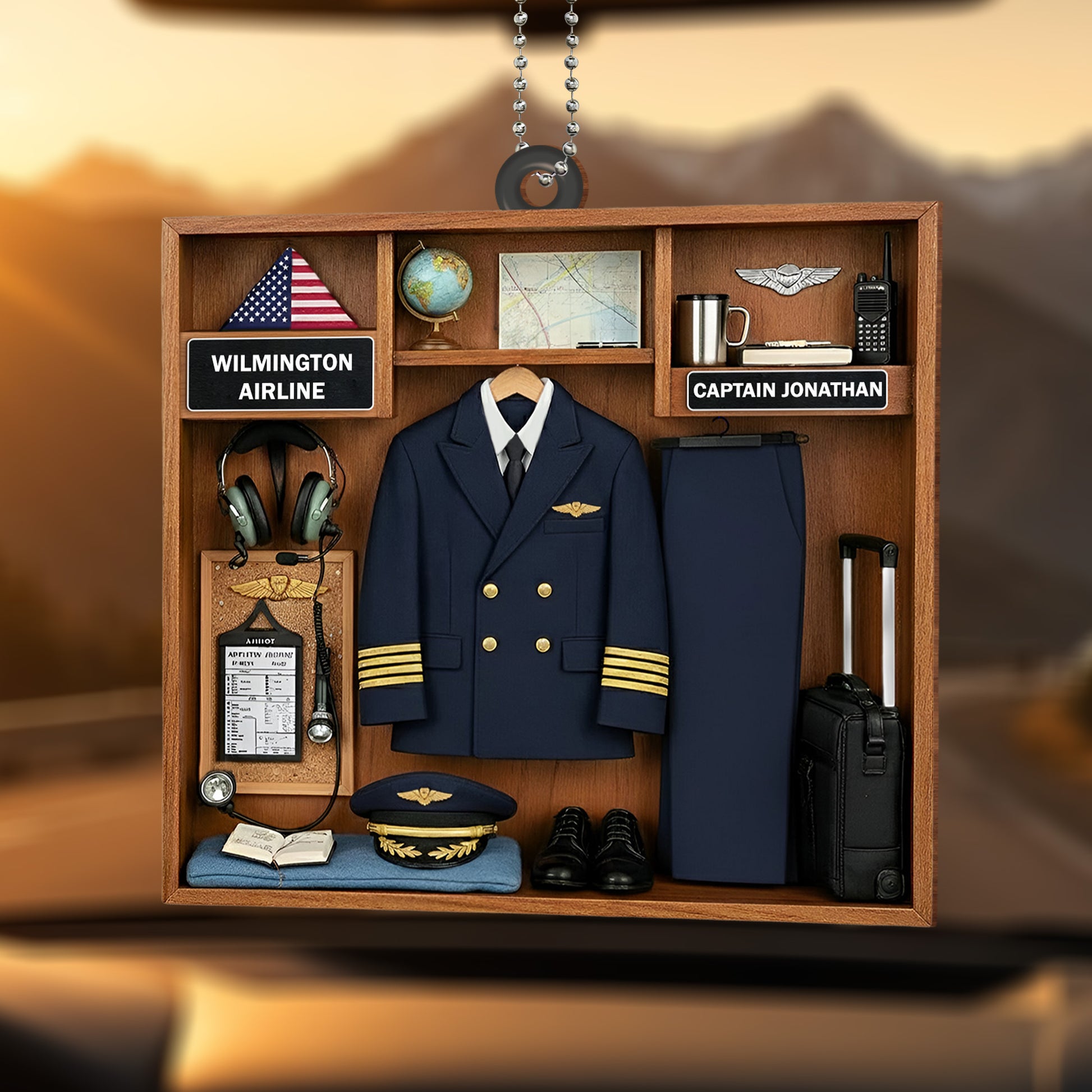 Cherish Every Flight With Pilot Uniform And Airplane