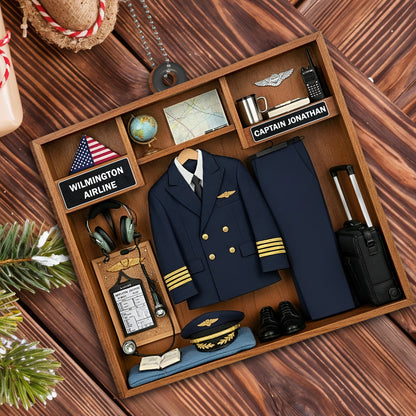 Cherish Every Flight With Pilot Uniform And Airplane