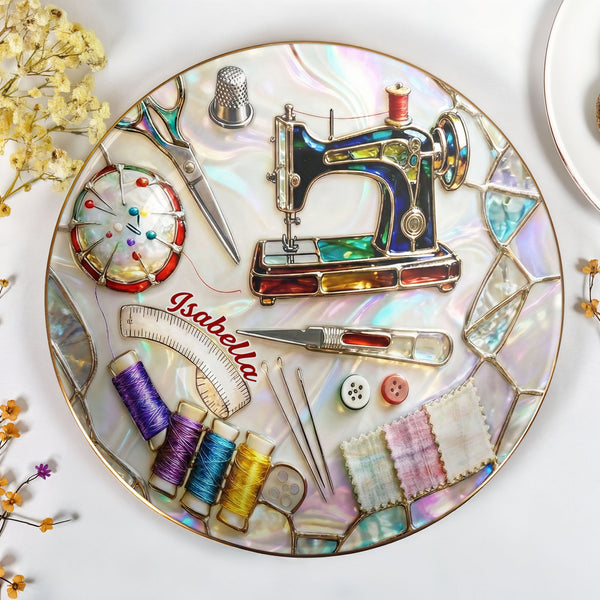Where Creativity Comes To Life Vintage Sewing Machine And Thread Spools
