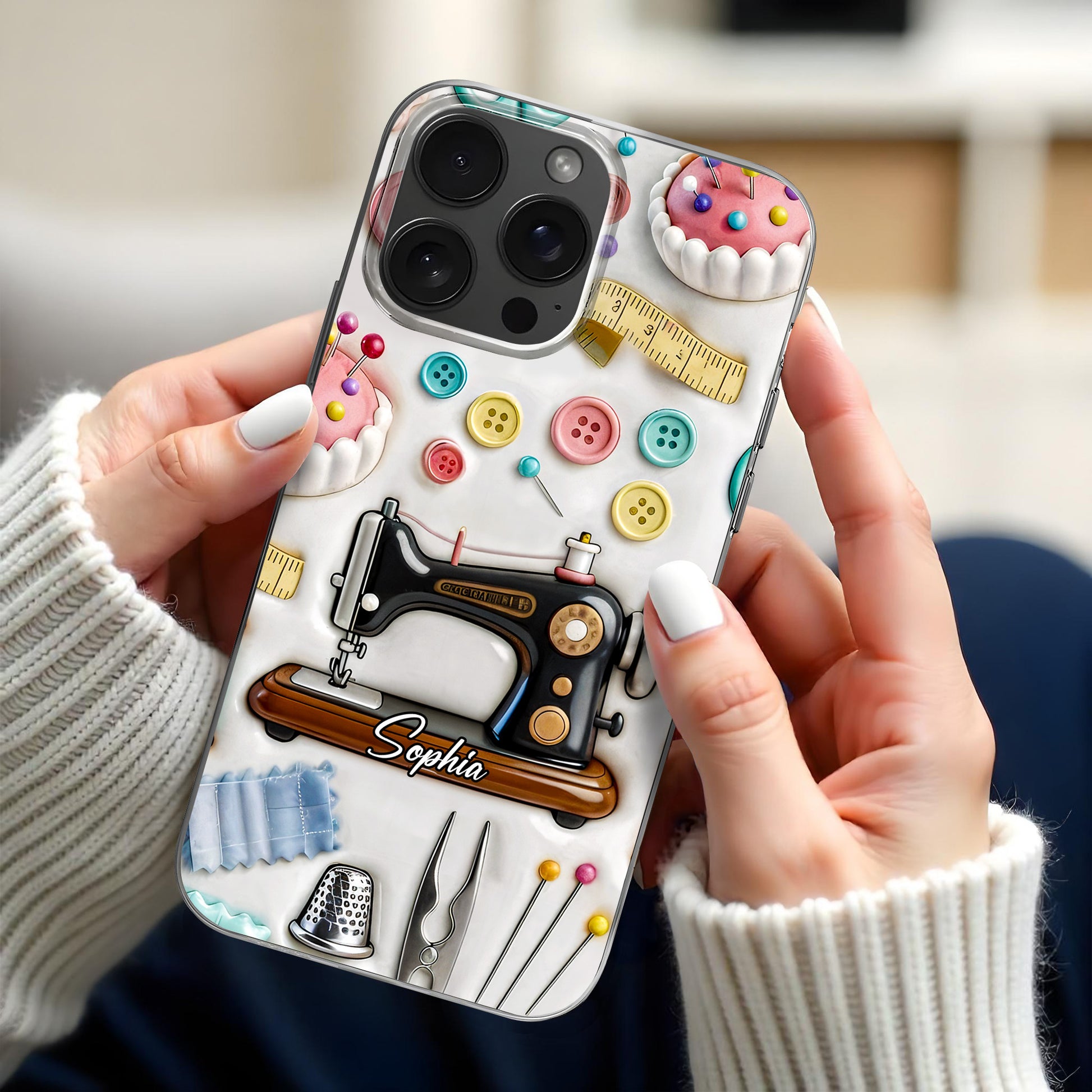 Celebrate Your Creativity, Vintage Sewing Machine and Buttons