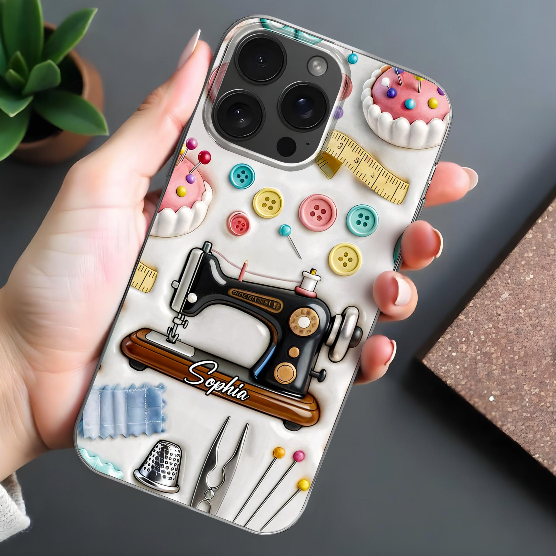 Celebrate Your Creativity, Vintage Sewing Machine and Buttons